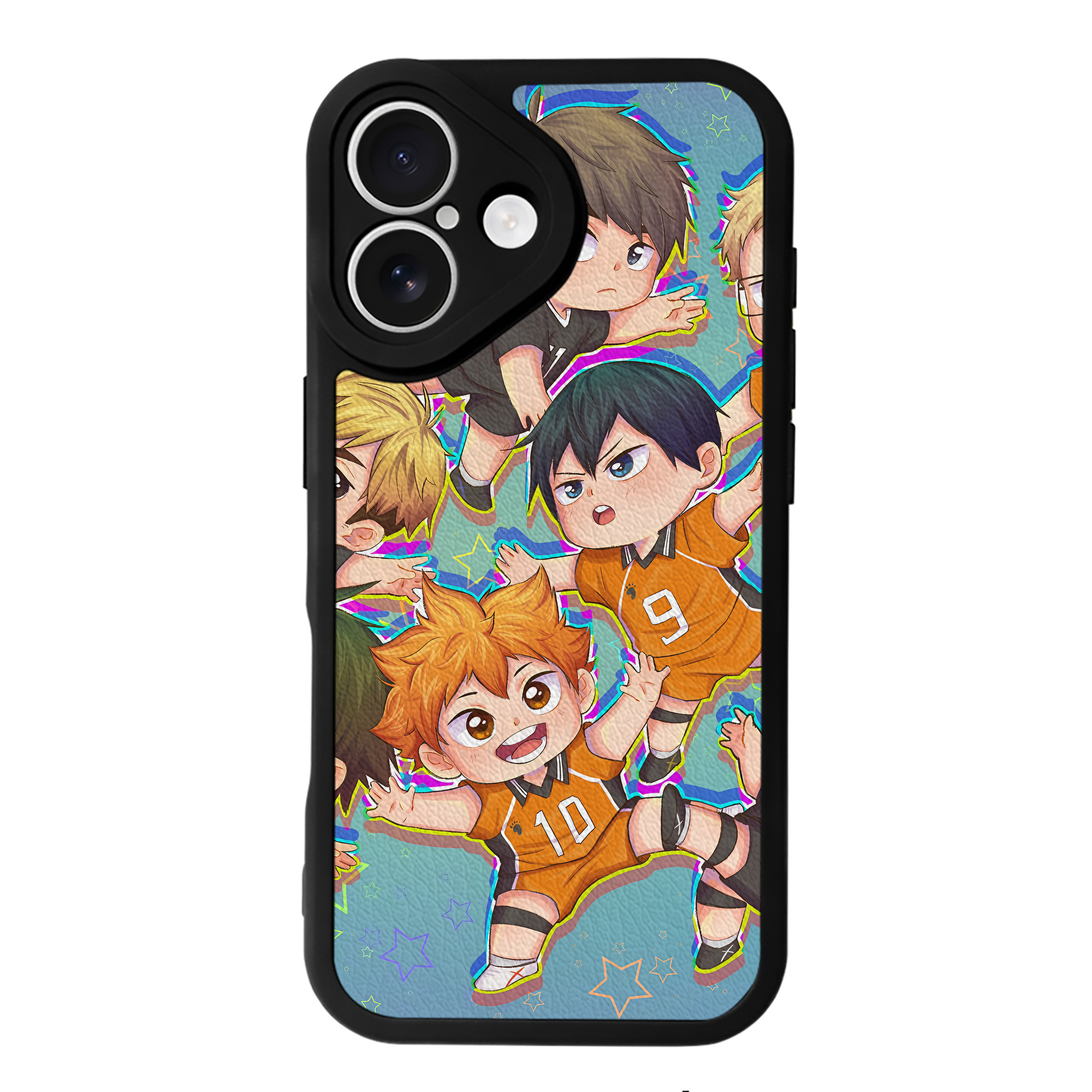 （画像用） ハイキュー!! Haikyu!! 【iPhone 16シリーズ対応】シリコンスマホケース（レザー調） 材質：シリコン